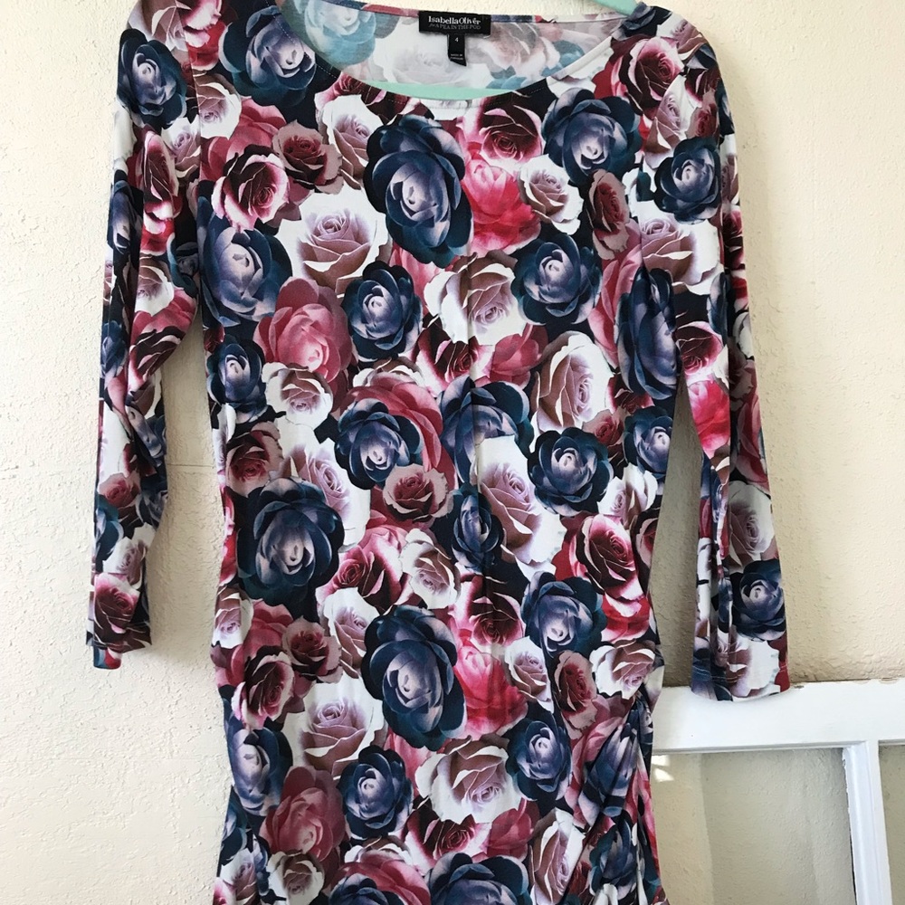 Floral Dress - Pink and Blue